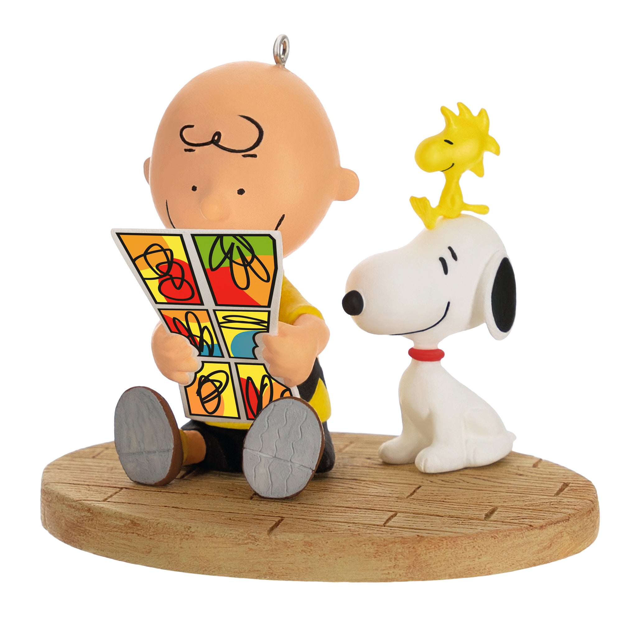 Décoration Souvenir Snoopy & Woodstock Surf - Hallmark - Résine - 6x3,6x7,3 Cm - Ornement à Suspendre