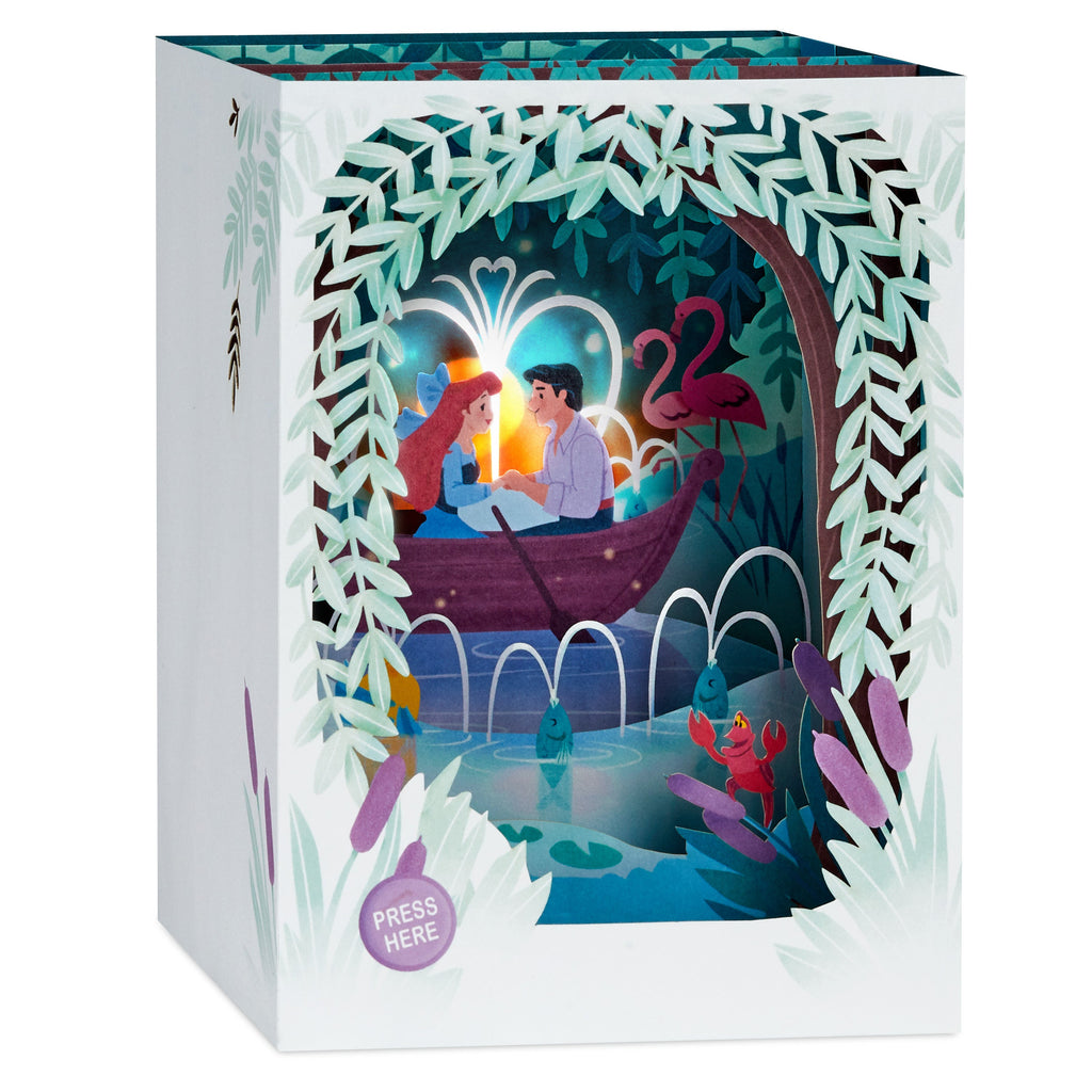 Musical & Light Up Greeting Card - 3D Pop Up The Little Mermaid Design