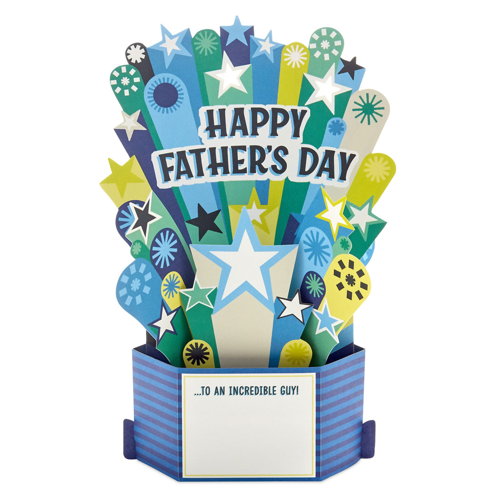 Musical & Light Up Father's Day Card - 3D Pop-Up Father's Day Banner