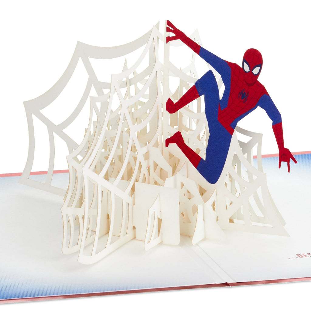 Any Occasion, Birthday Card - 3D Pop-Up MARVEL Spider-Man Design