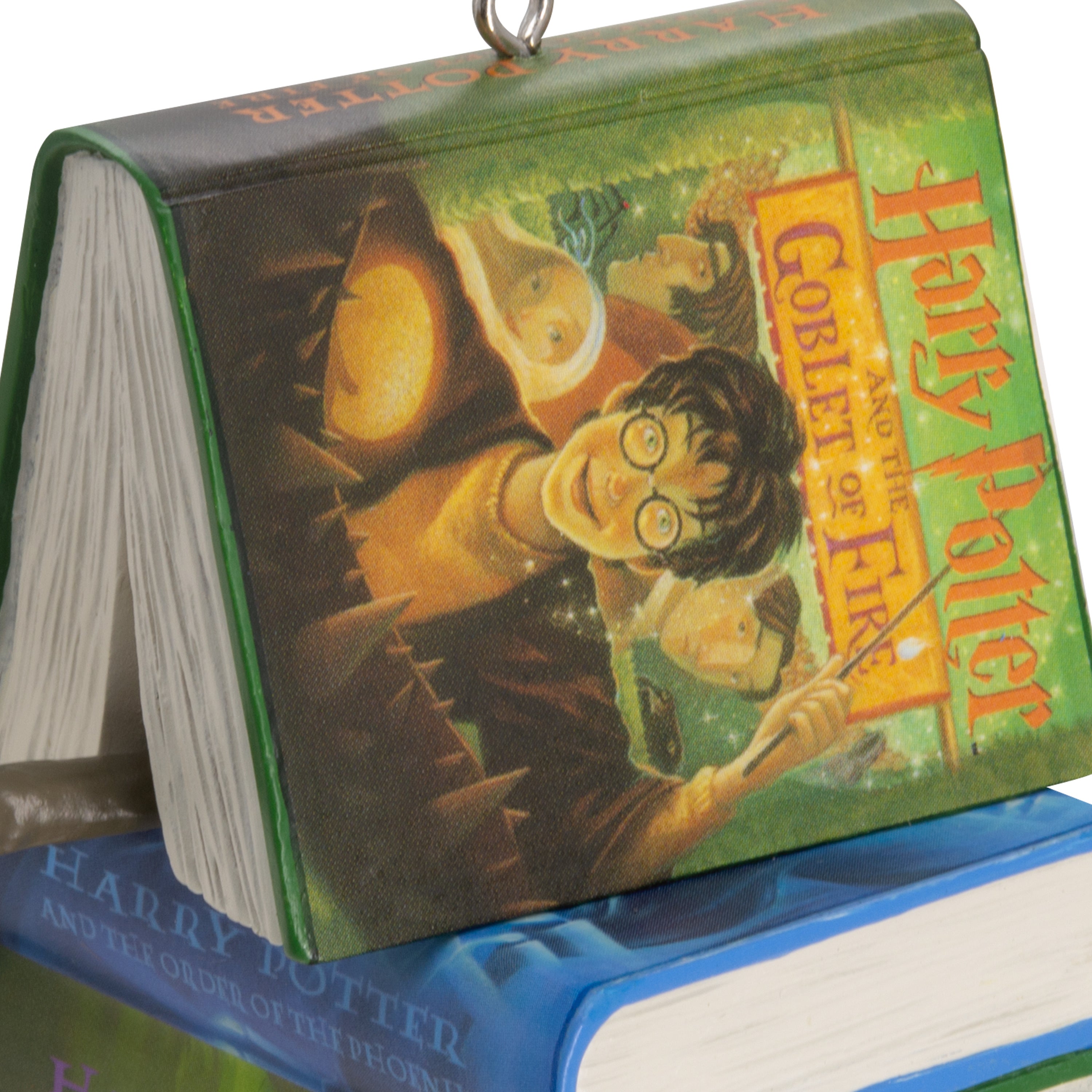 Hallmark Book Stack Collectable Harry Potter™ - Book Stack and Wand Ornament – Hallmark