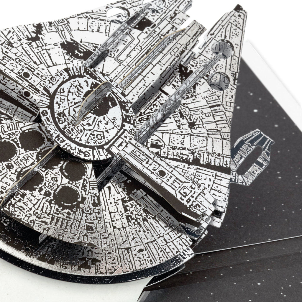 Any Occasion, Birthday Card - 3D Pop-Up Star Wars™ Millennium Falcon Design