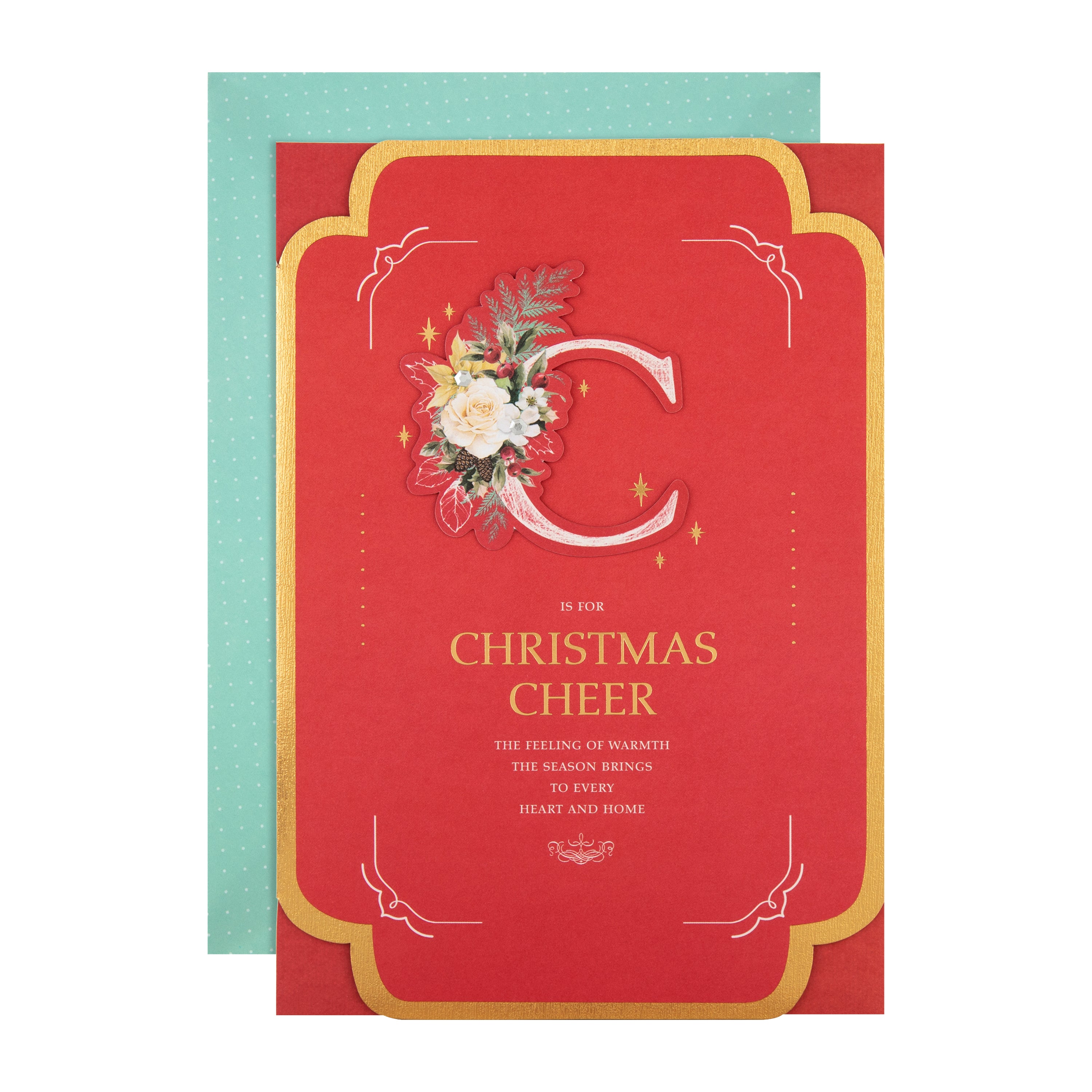 3D Effect General Christmas Card Letter Design | Hallmark UK