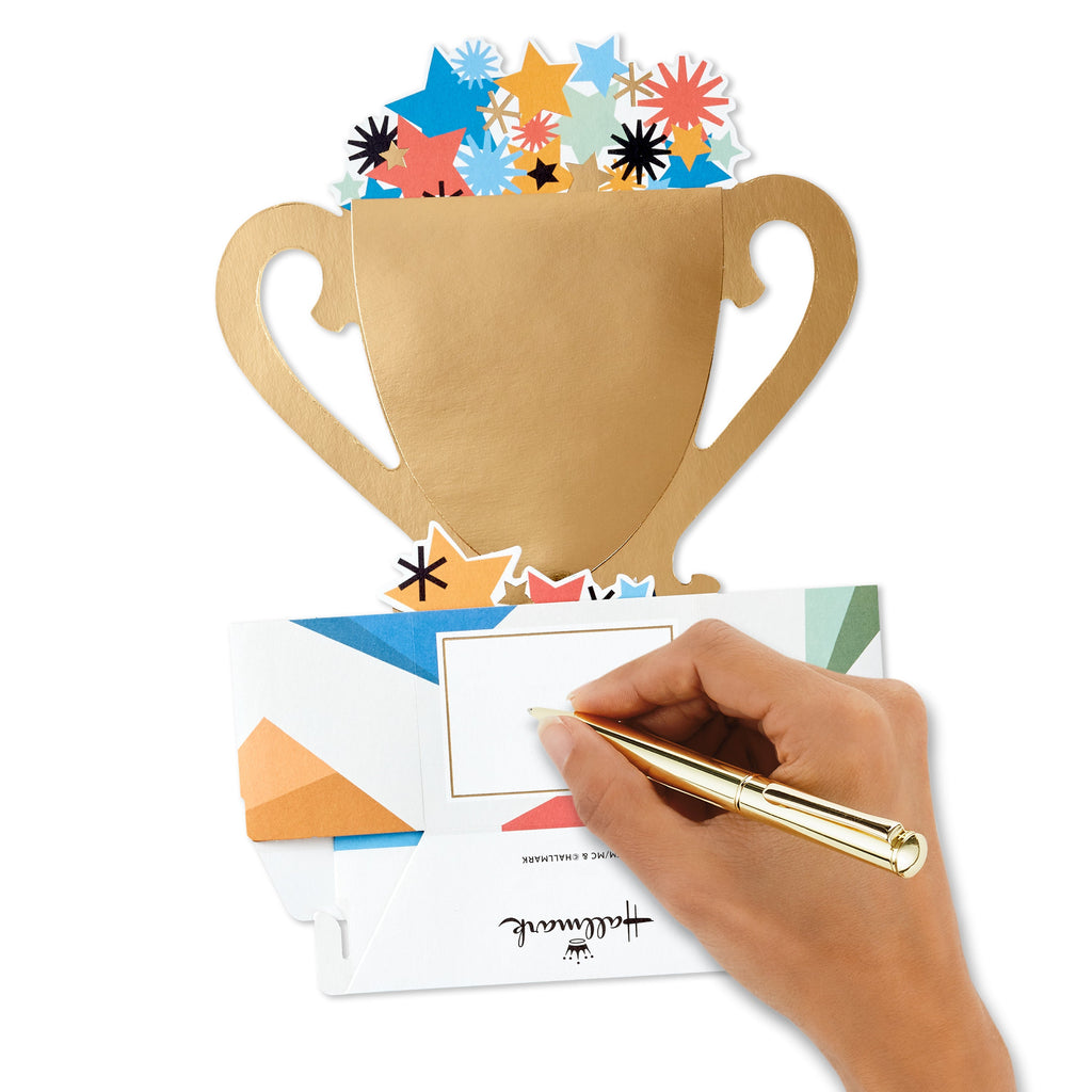 HKFENG 3D Best Dad Pop Up Card 3D Daddy Birthday Card Anniversary