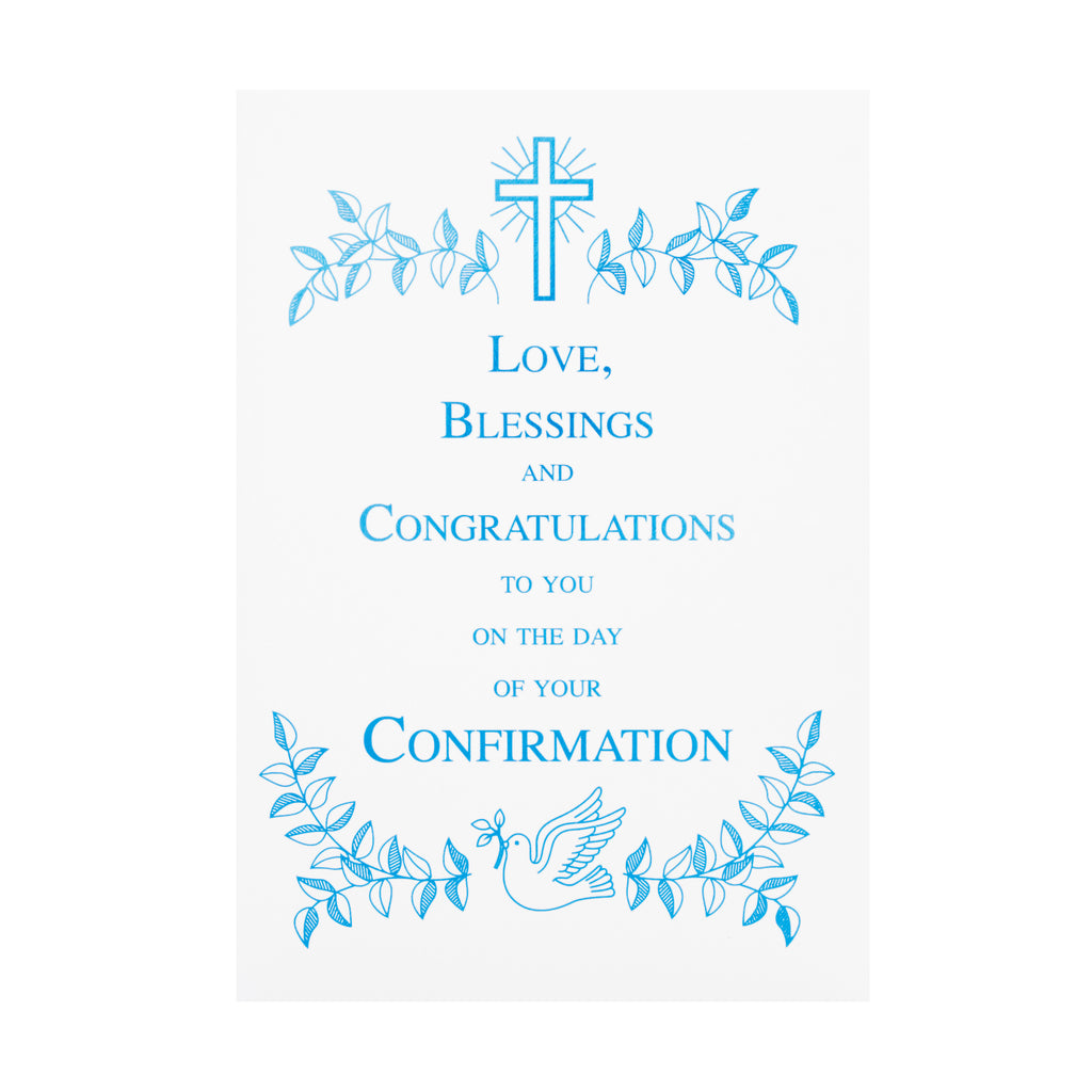 Confirmation Congratulations Card - Text Based Design