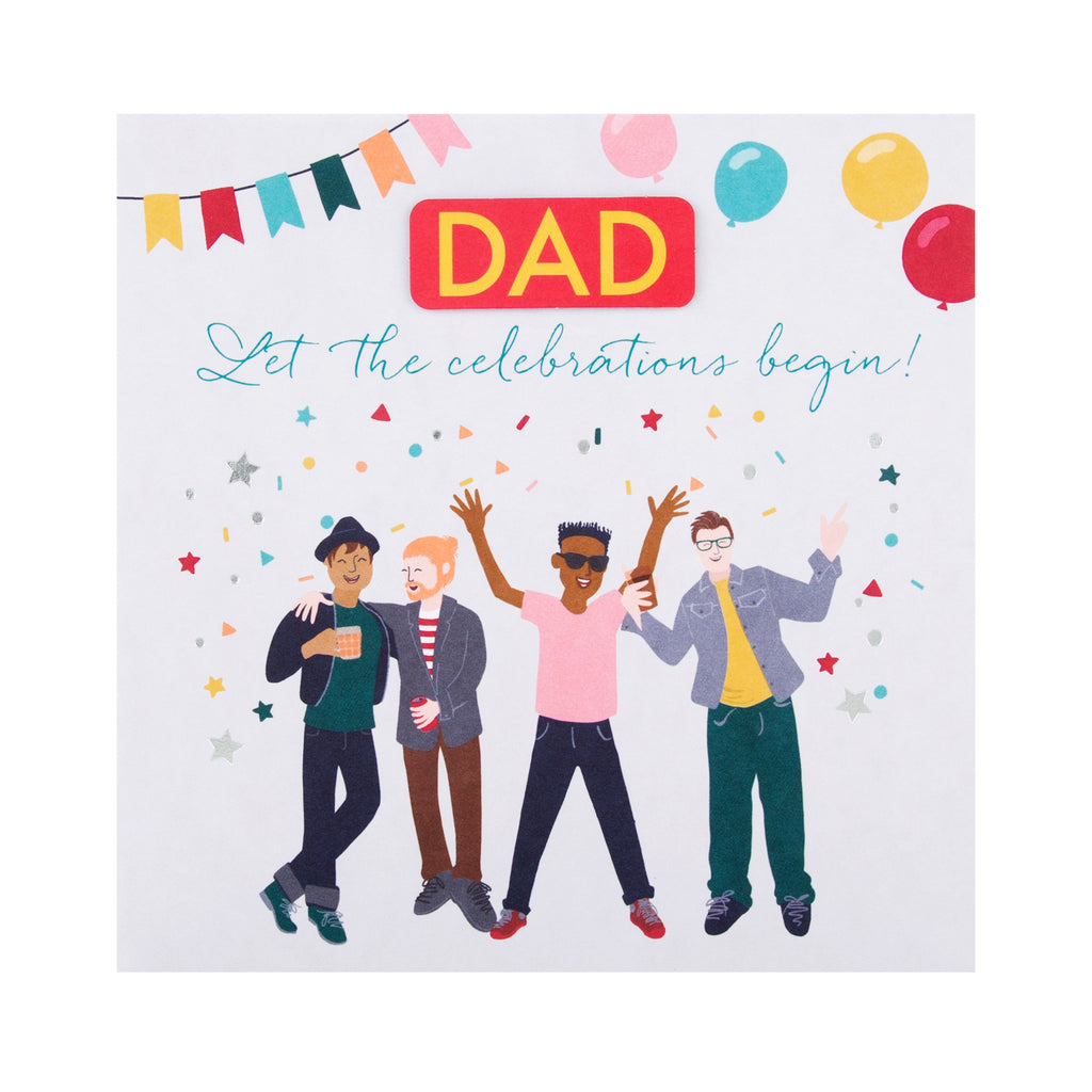Birthday Card for Dad - Contemporary Illustrated Design
