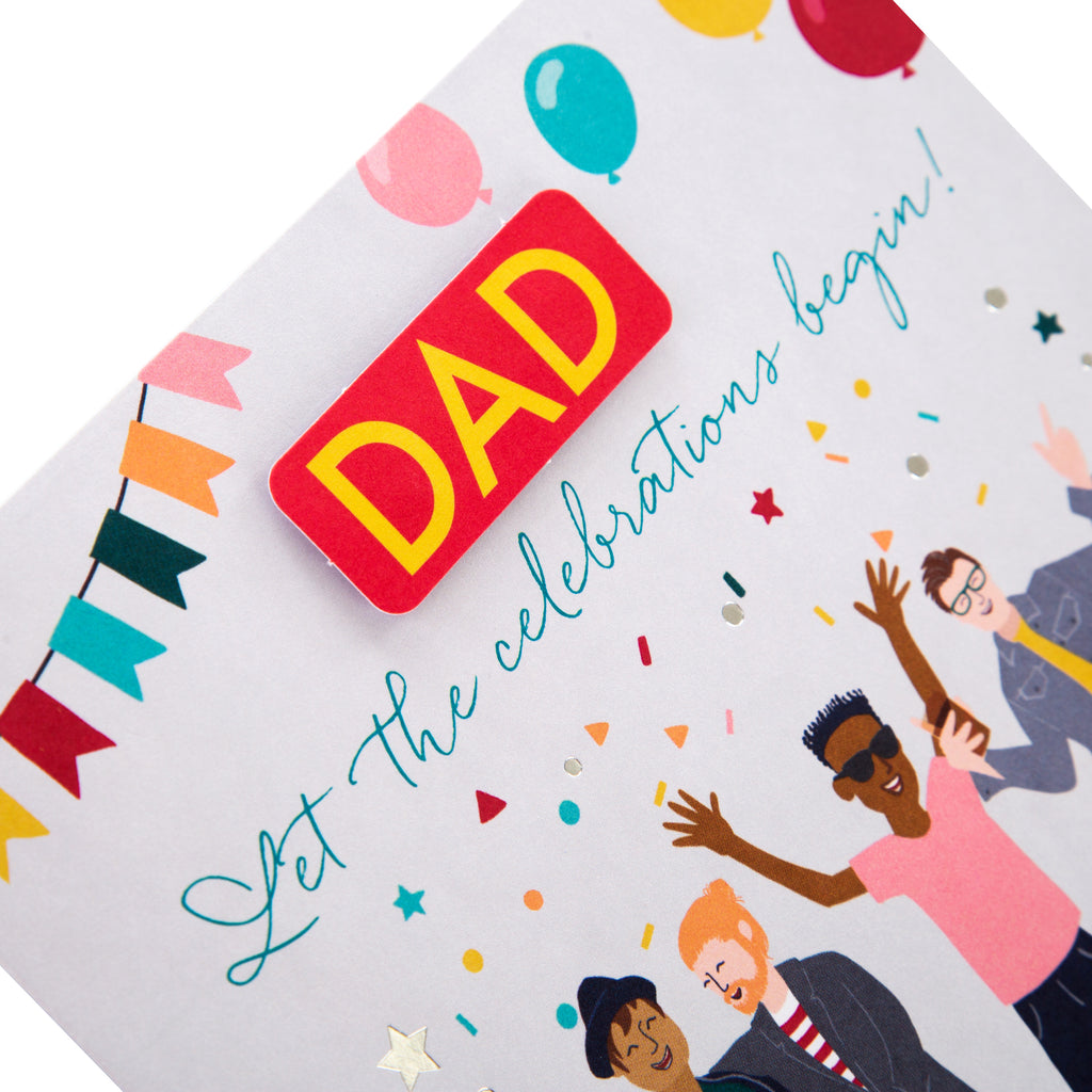 Birthday Card for Dad - Contemporary Illustrated Design