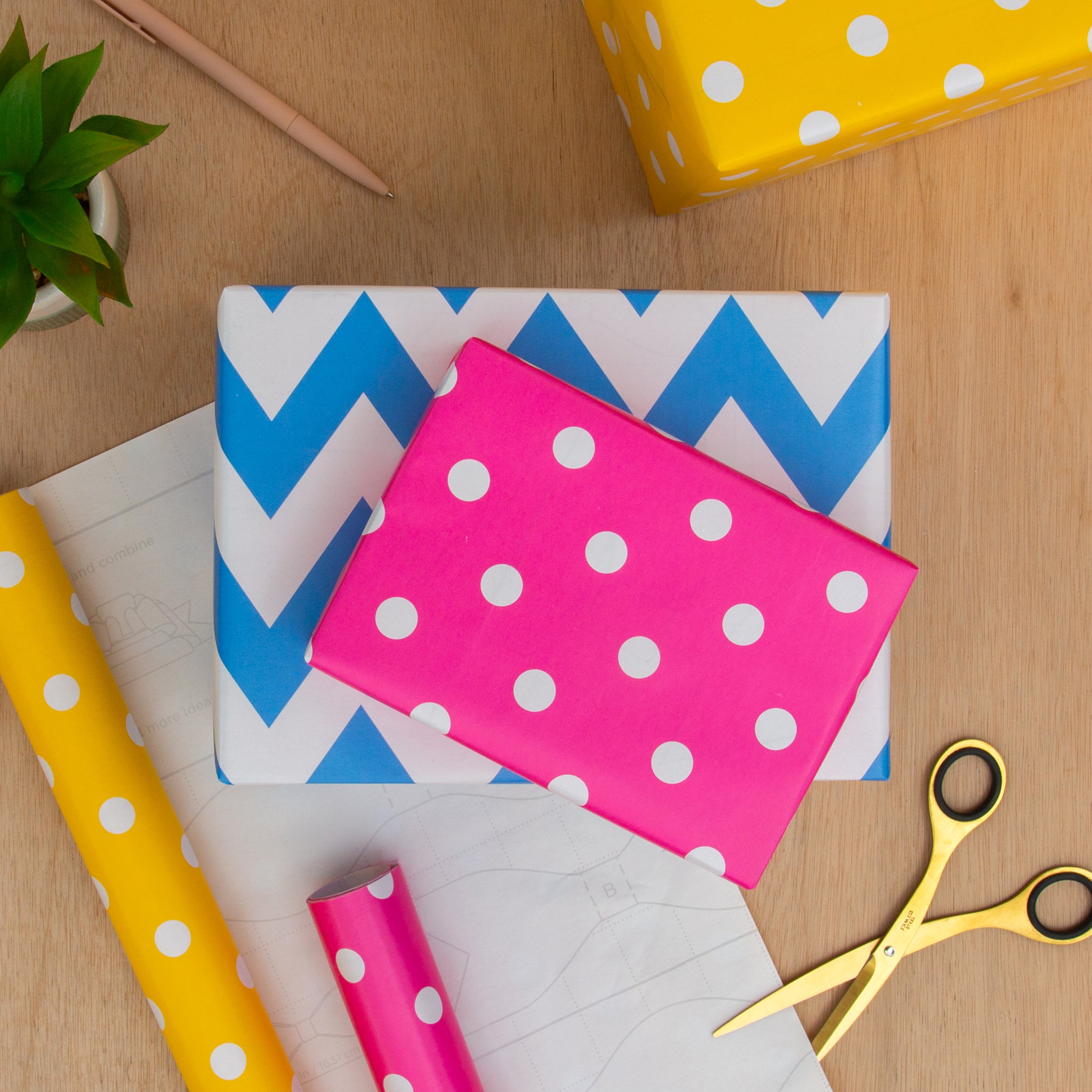 6M Multi-Occasion Wrapping Paper Multi-Pack - 3 x 2M Rolls in 3 Patter ...