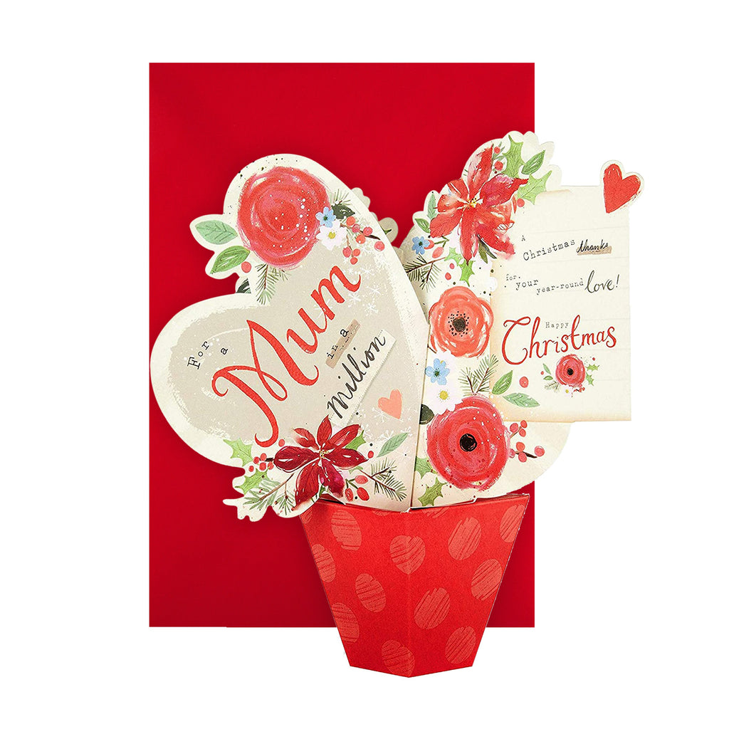 Vintage Ho, Ho, Ho Santa 3D Pop-Up Christmas Card - Greeting Cards Vintage Ho, Ho, Ho Santa 3D Pop-Up Christmas Card - Greeting Cards