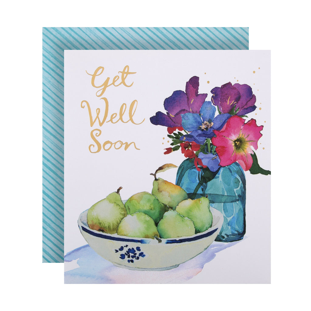 Get Well Soon Card from Hallmark - Classic Watercolour Design