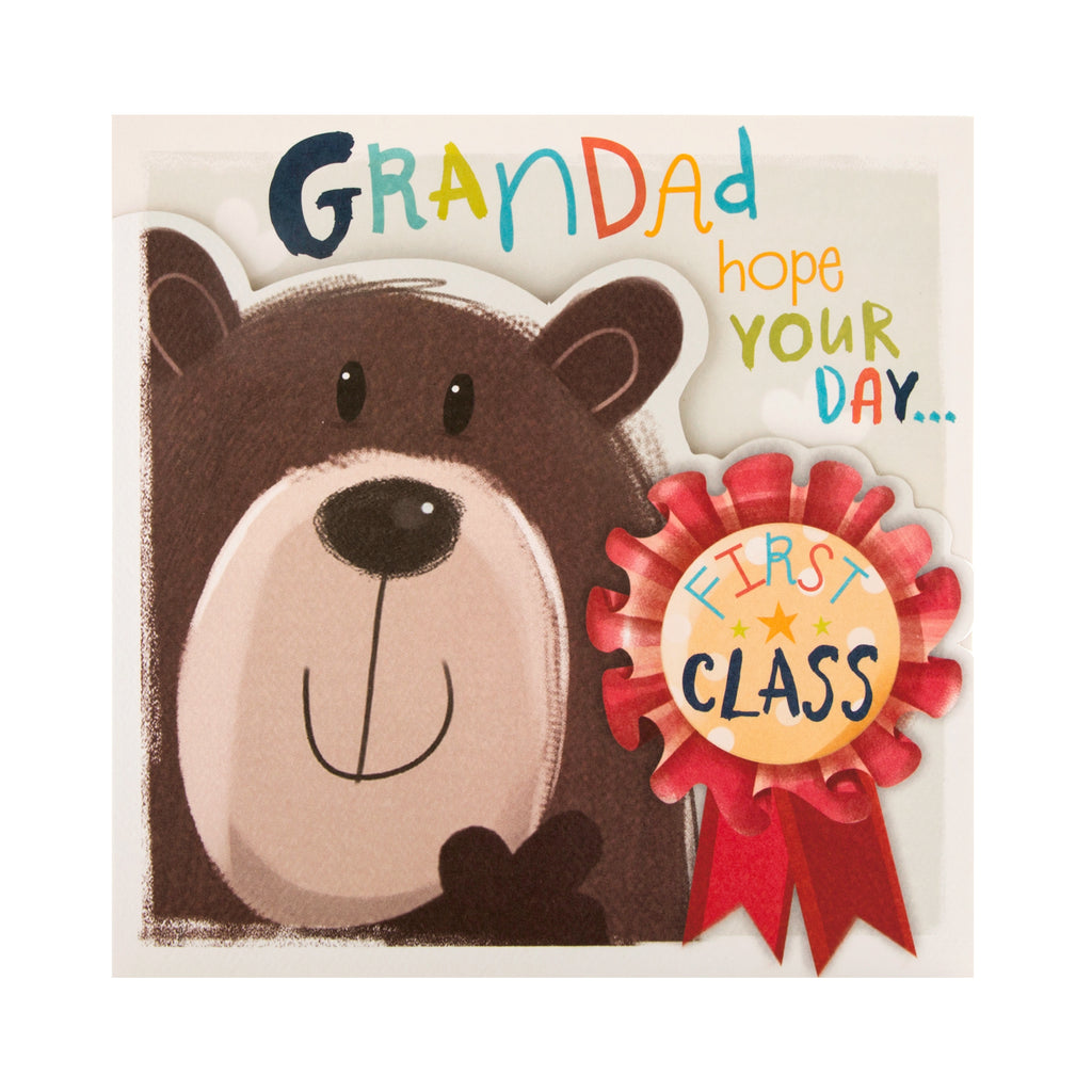 Birthday Card for Grandad - Cute 'All About Gus' Design