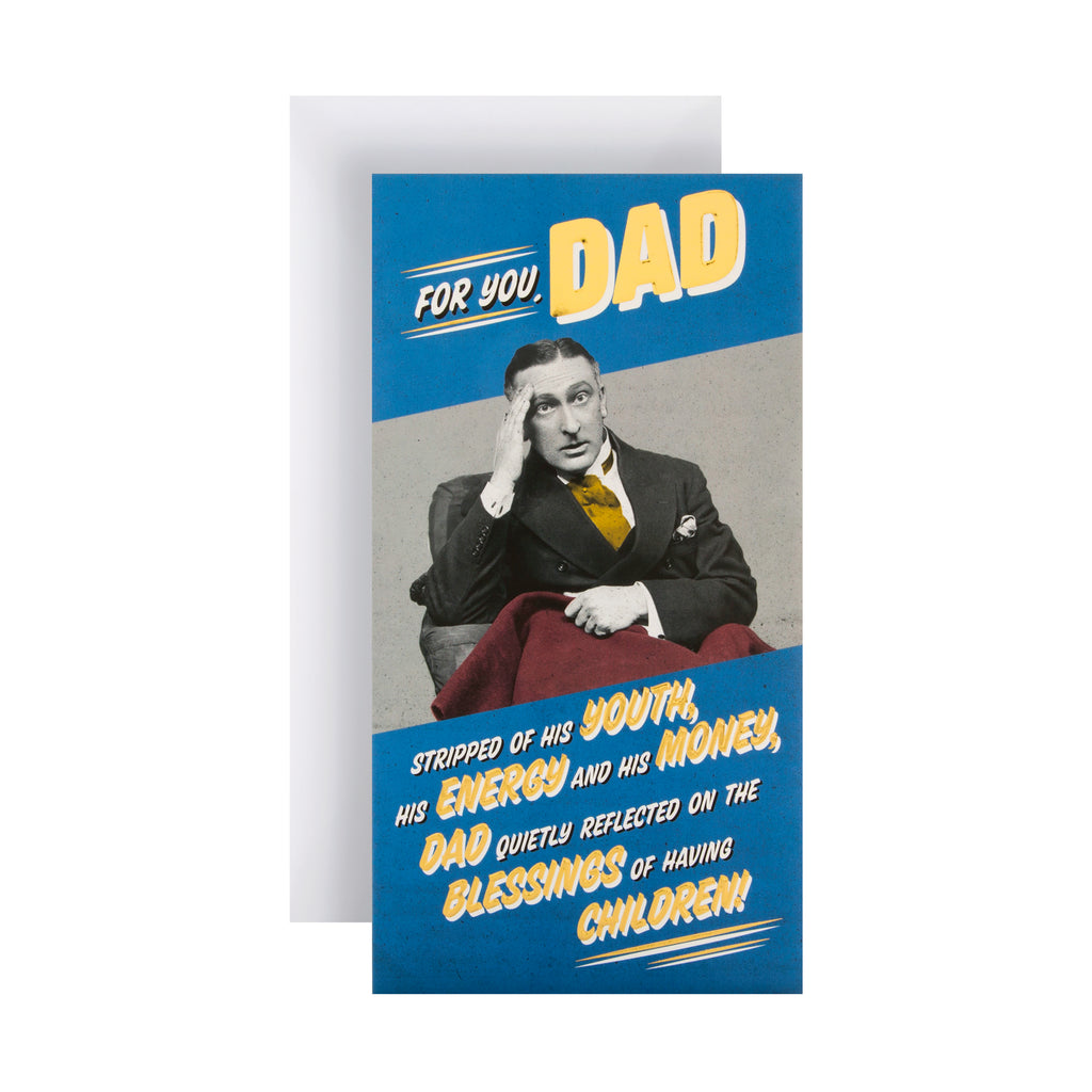 Birthday Card for Dad - Funny Photographic Design