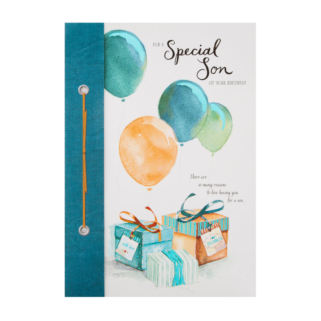 Birthday Card for Son - Classic Illustrated Design