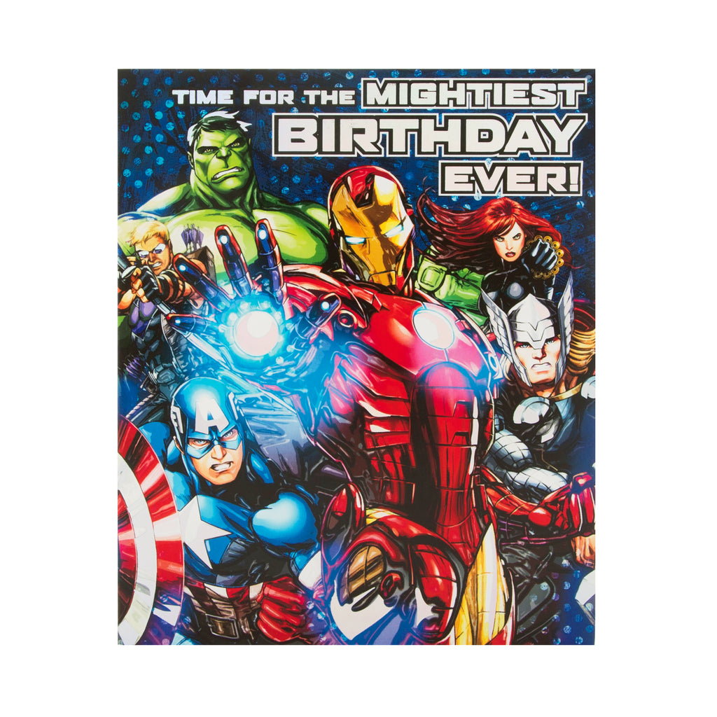 General Birthday Card - Marvel Avengers Design