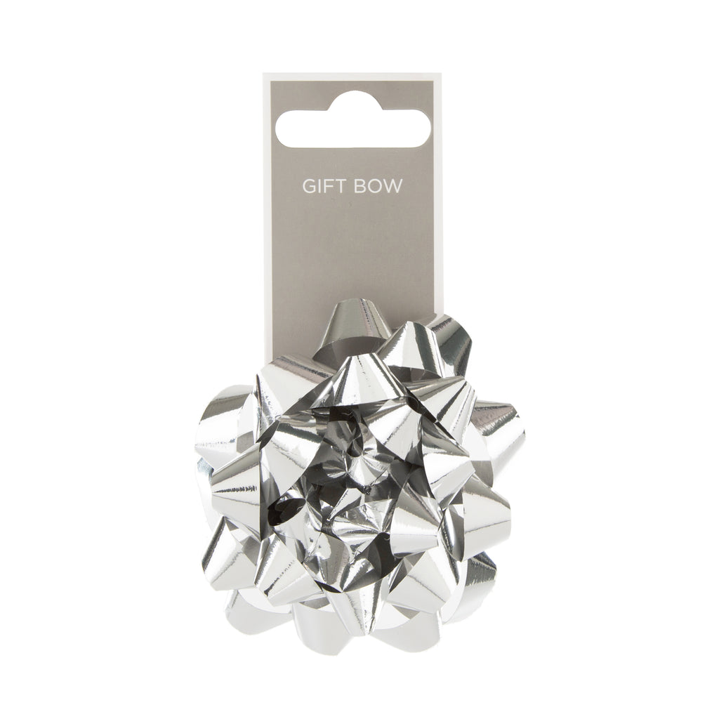 Multi-Occasion Gift Bow -Silver