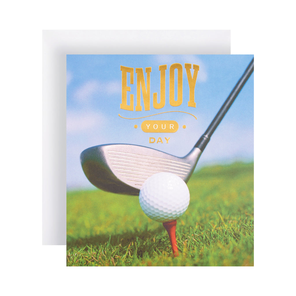 General Birthday Card - Photographic Golf Design
