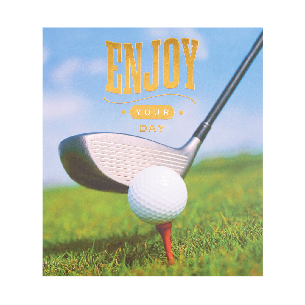 General Birthday Card - Photographic Golf Design