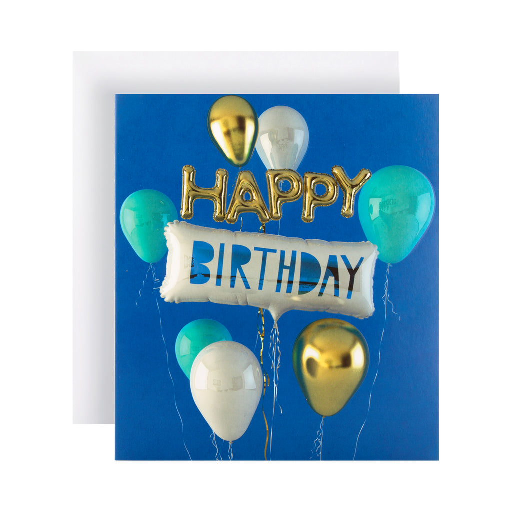 General Birthday Card  - Embossed Photographic Design