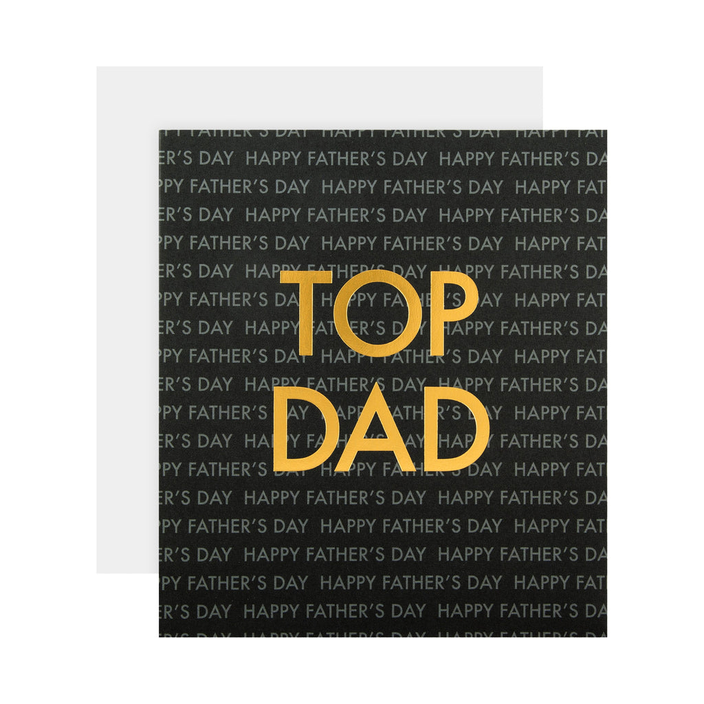 Father's Day Card for Dad - Contemporary Text Based Design