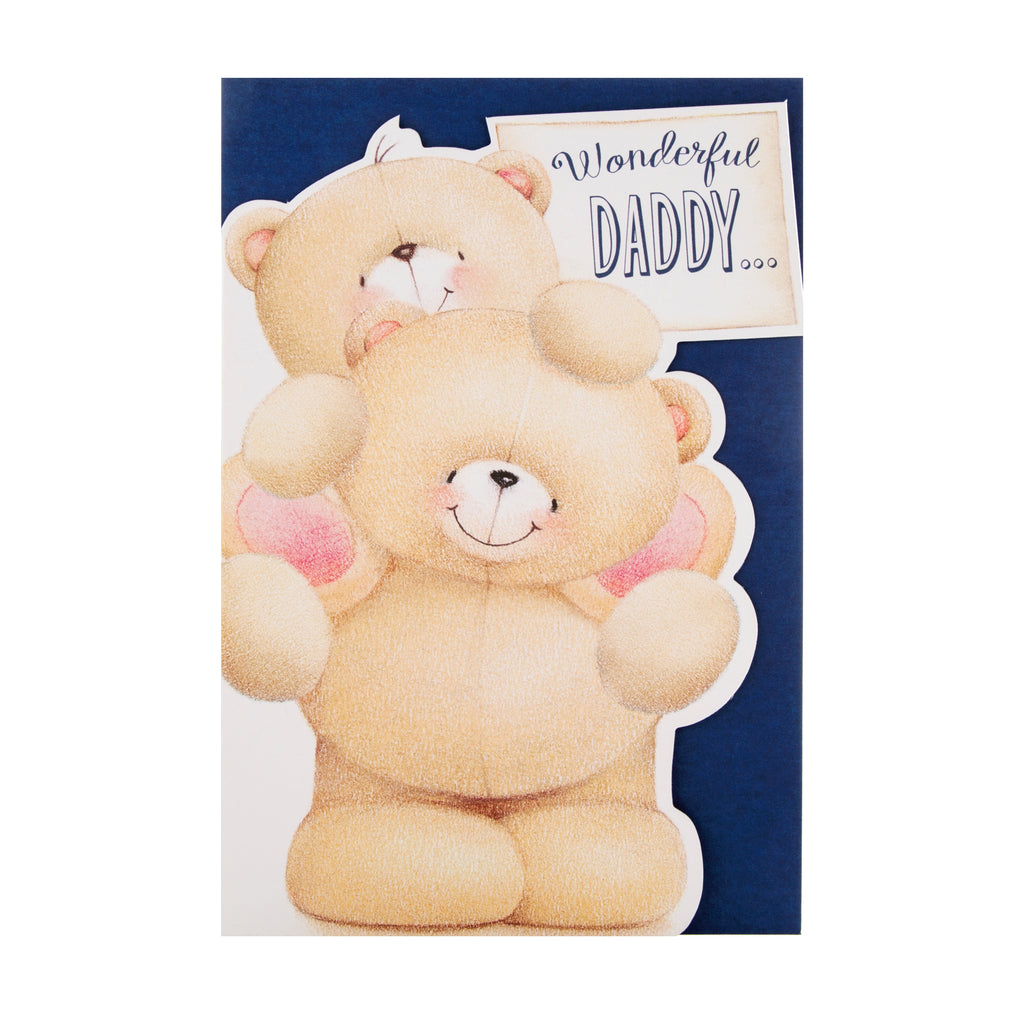 Birthday Card for Daddy - Cute Forever Friends Design