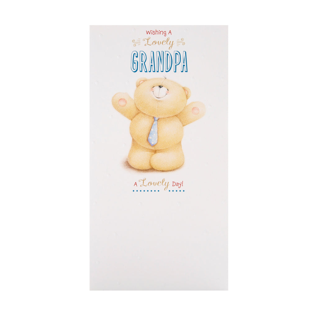 Birthday Card for Grandpa - Cute Forever Friends Design