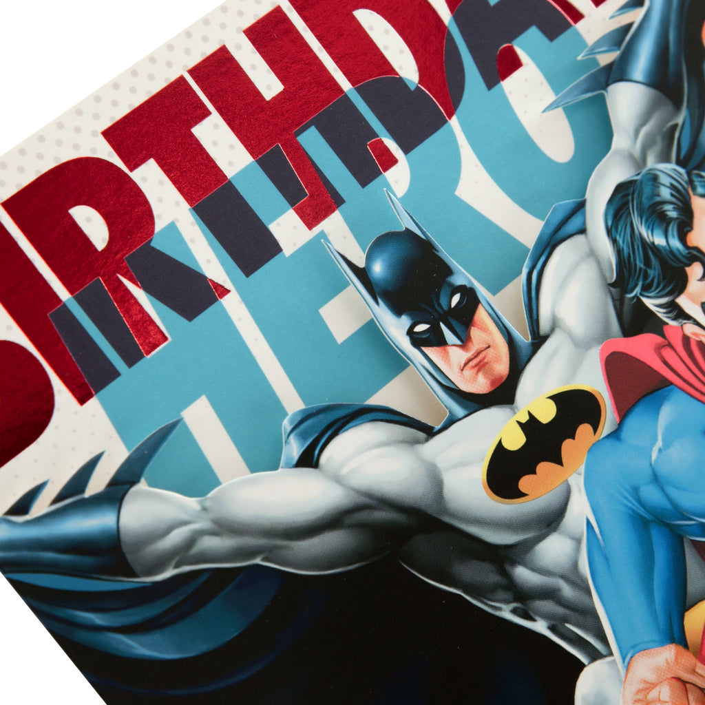 Birthday Card - Warner Bros DC Justice League Design