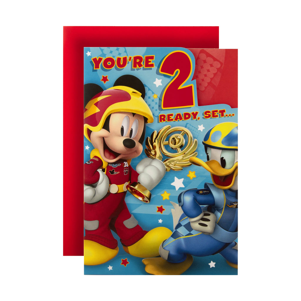 2nd Birthday Card from Hallmark - Disney Mickey Mouse Design