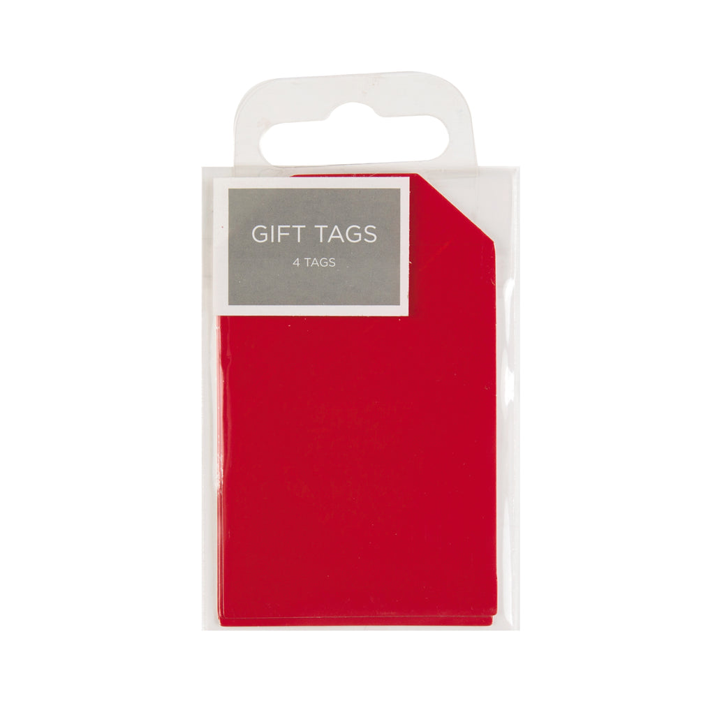 Multi-Occasion Red Gift Tag Pack - 3 Tags