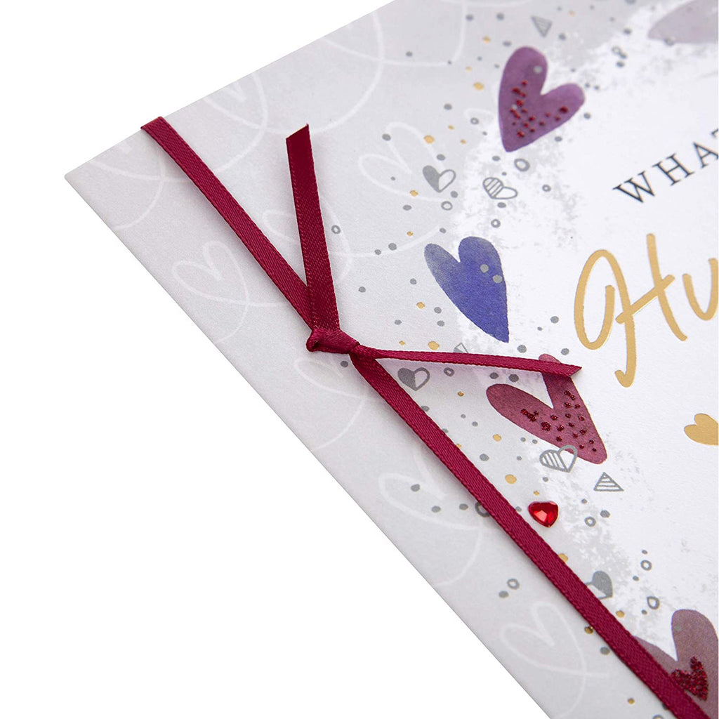 Valentine's Day Card for Husband - Traditional 'Now and Always' Design
