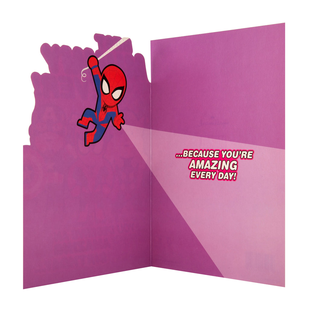 Birthday Card for Mummy - Cute Marvel Avengers Design
