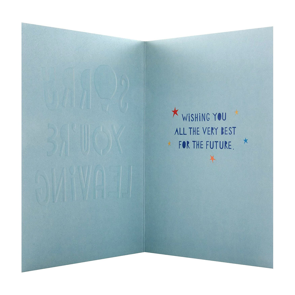 Leaving Card - Contemporary Text Based Design