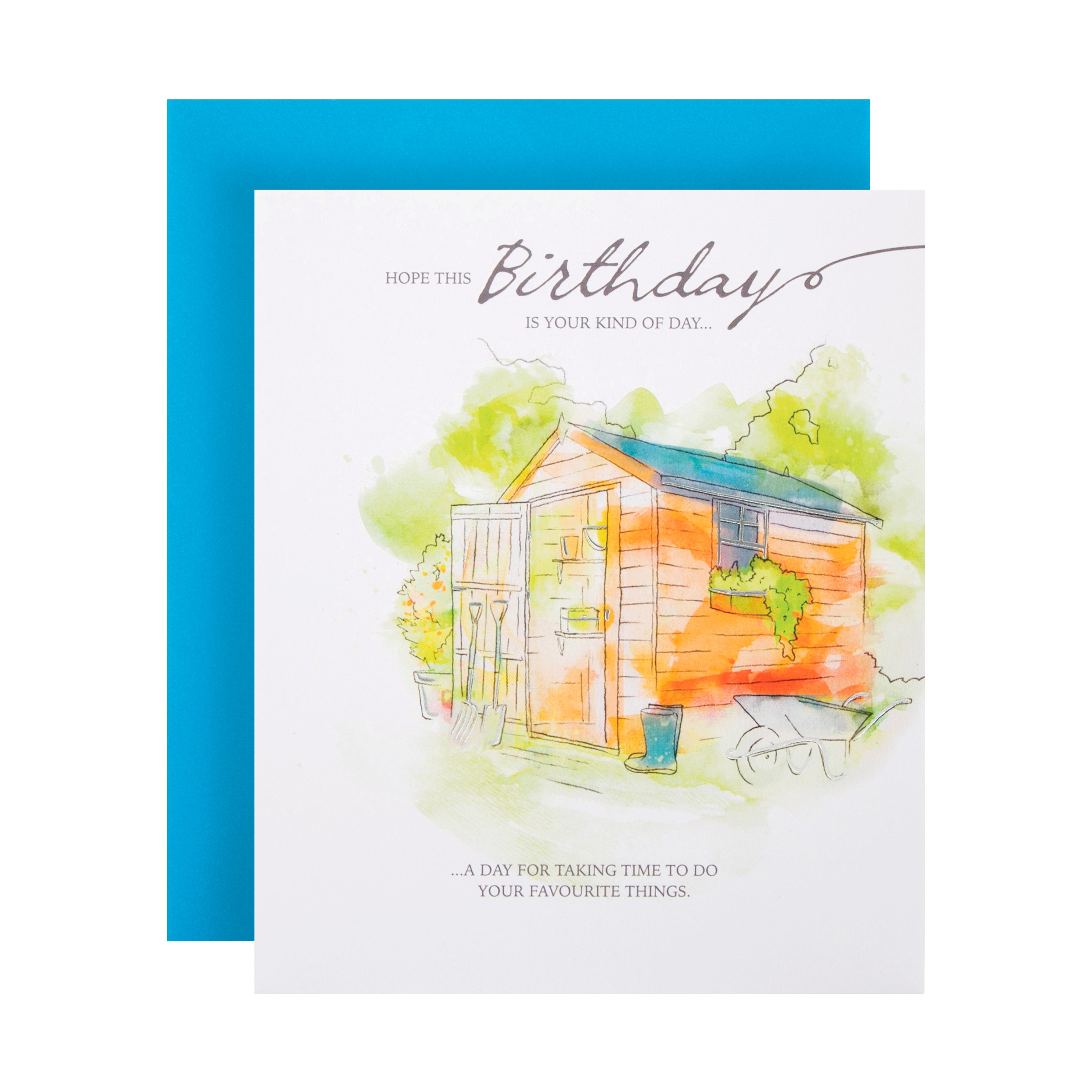General Birthday Card Garden Shed Design