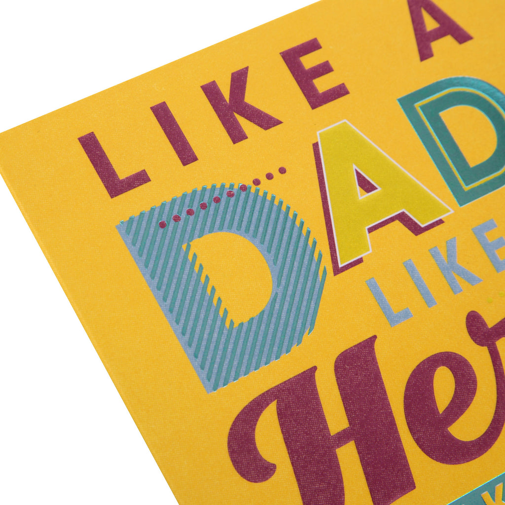 Father's Day Card for Someone 'Like a Dad' - Classic Text Based Design