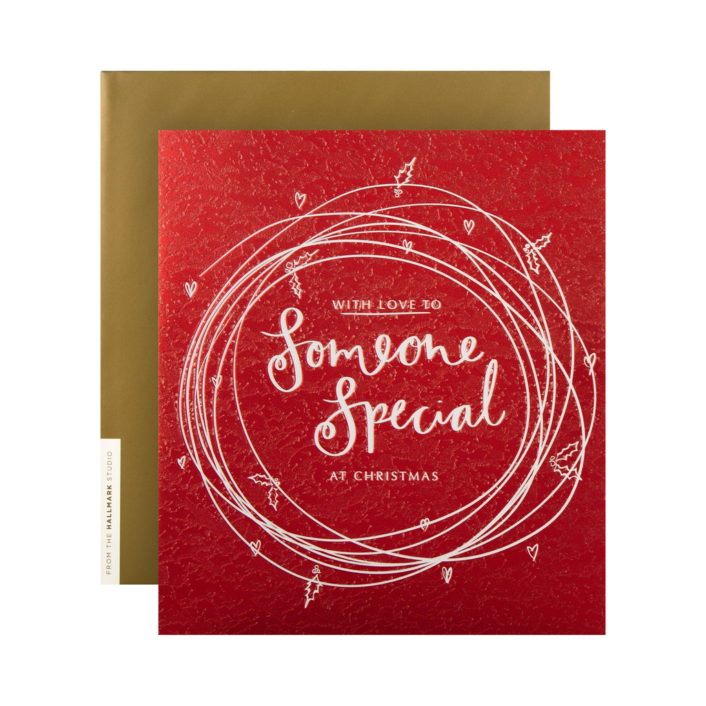 Christmas Card for Someone Special from The Hallmark Studio - Contemporary Etched Foil Design