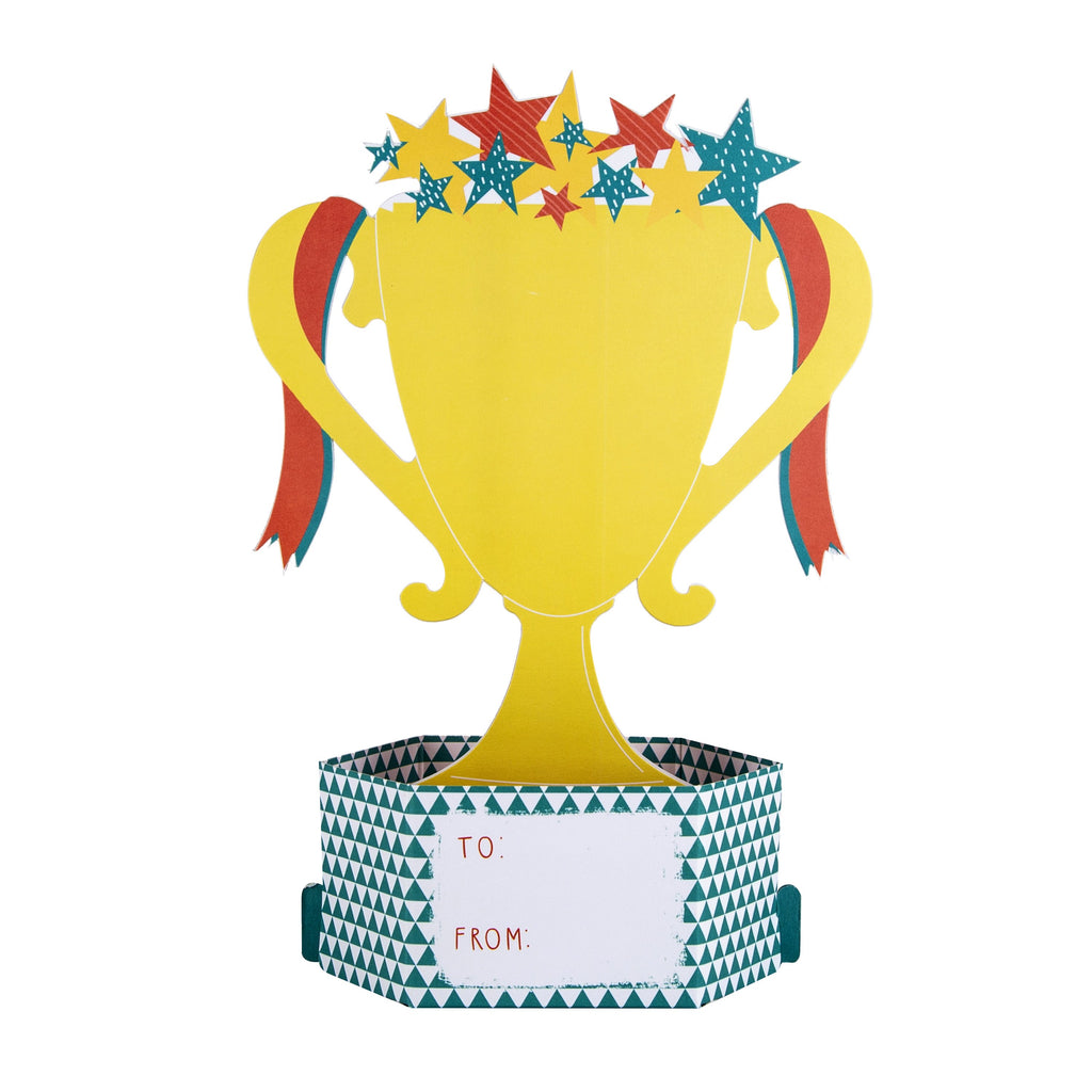 Father's Day Card for Dad -  Pop-up Trophy Design
