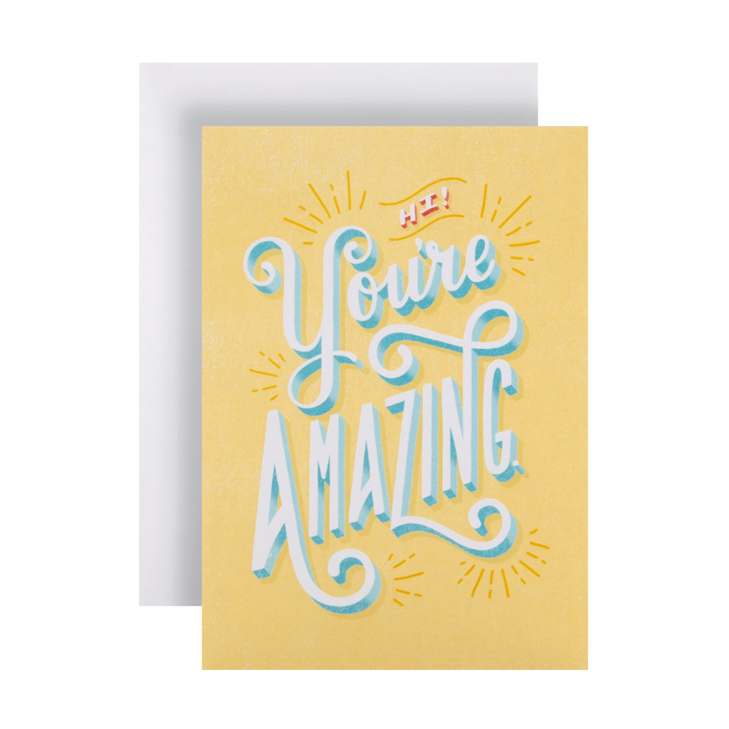 Any Occasion Card from The Hallmark Studio - Embossed Text Design