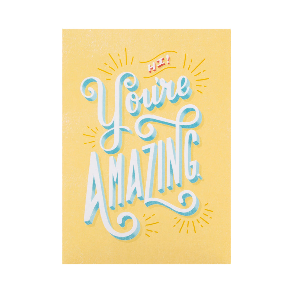 Any Occasion Card from The Hallmark Studio - Embossed Text Design