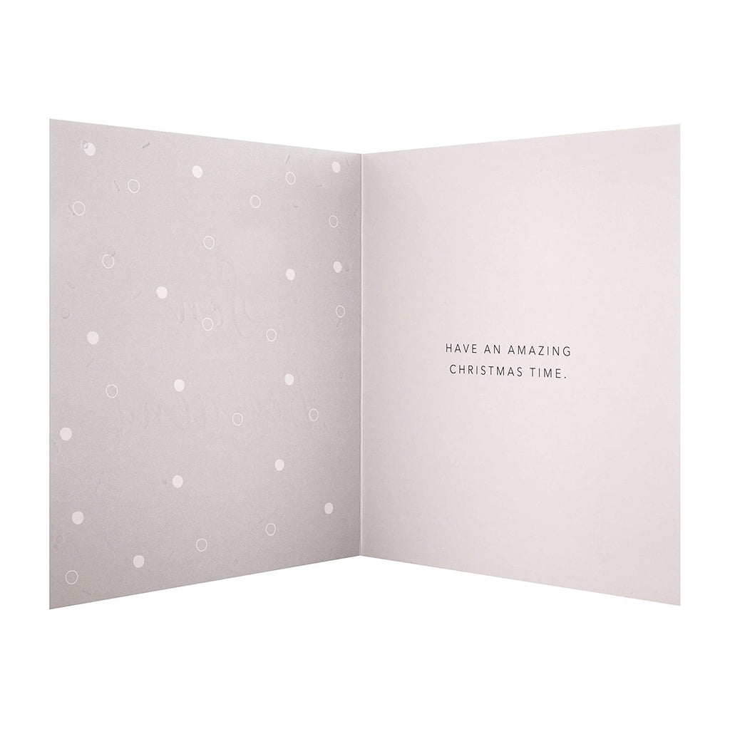Christmas Card for Son & Boyfriend  from The Hallmark Studio - Embossed Ombre Foil Design