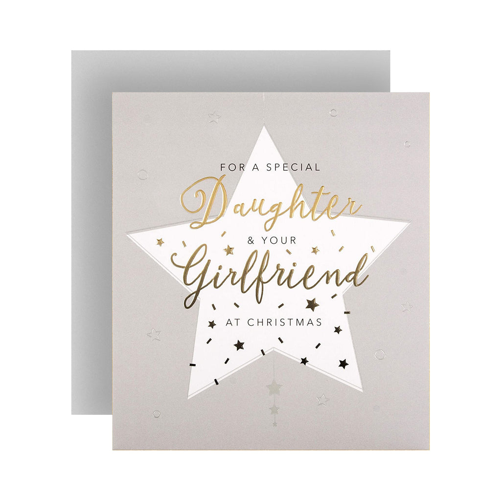 Christmas Card For Daughter & Girlfriend from The Hallmark Studio - Embossed Ombre Foil Design