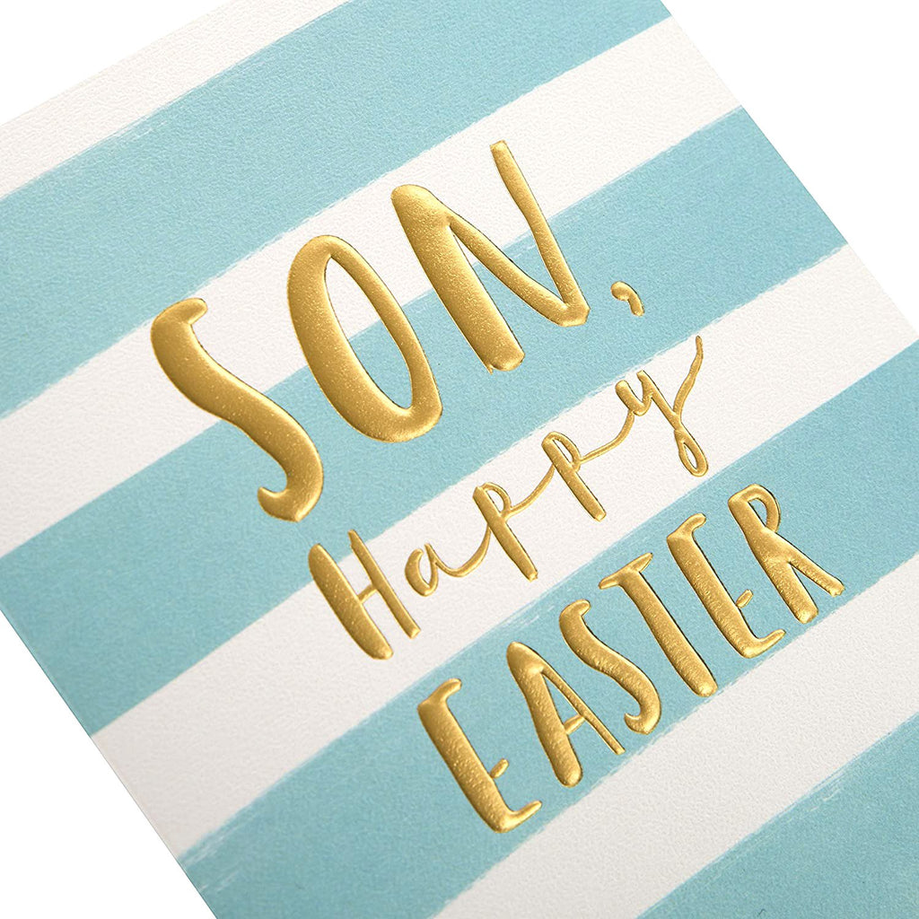 Easter Card for Son - Embossed Text Studio Collection Design