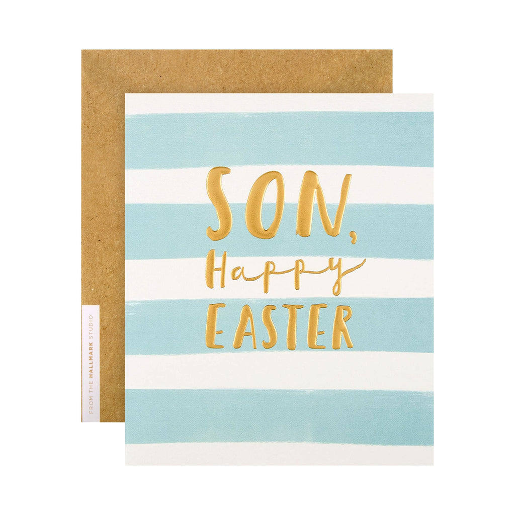 Easter Card for Son - Embossed Text Studio Collection Design
