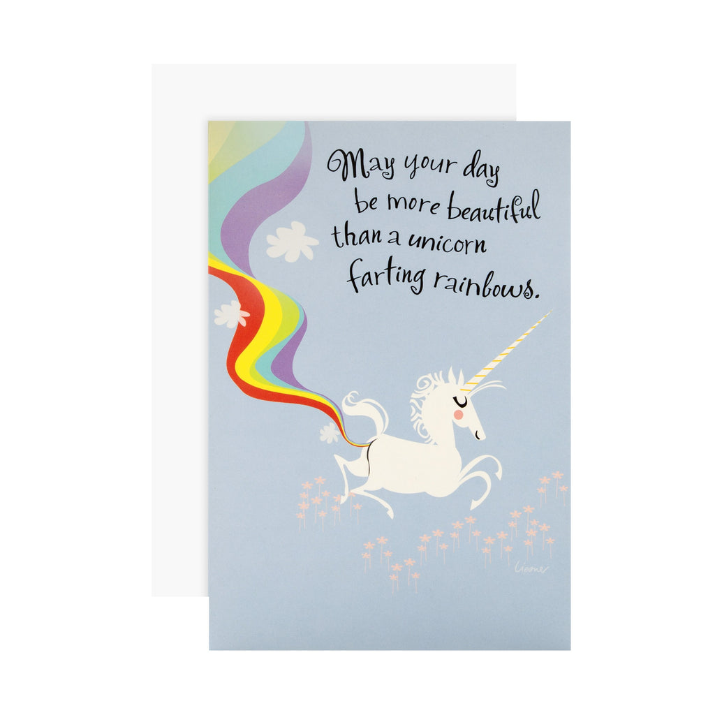 Recyclable Mother's Day Card - Quirky Shoebox Unicorn Design
