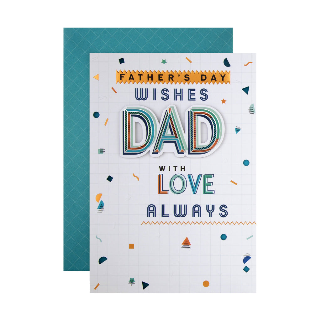 Father's Day Card for Dad - Classic Text Based Design