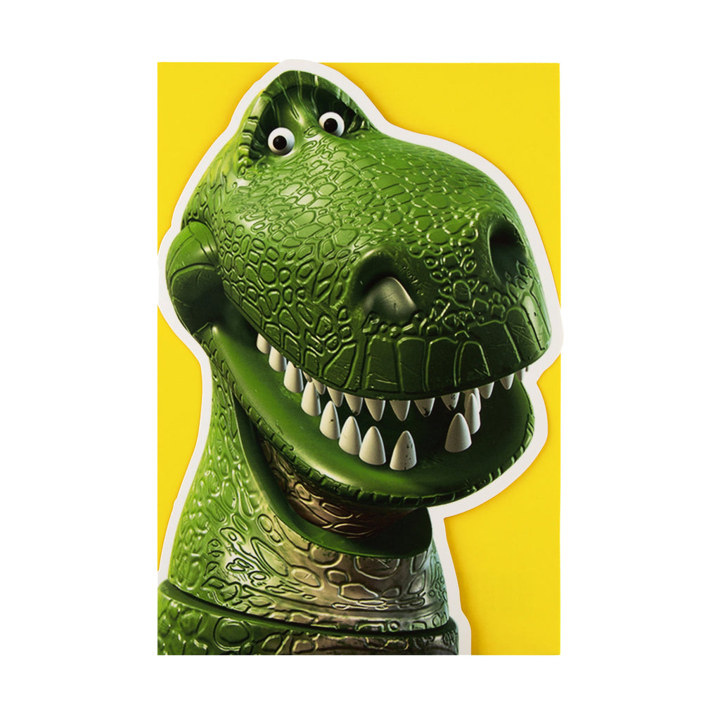 Any Occasion Blank Card - Die-cut Toy Story Rex Design