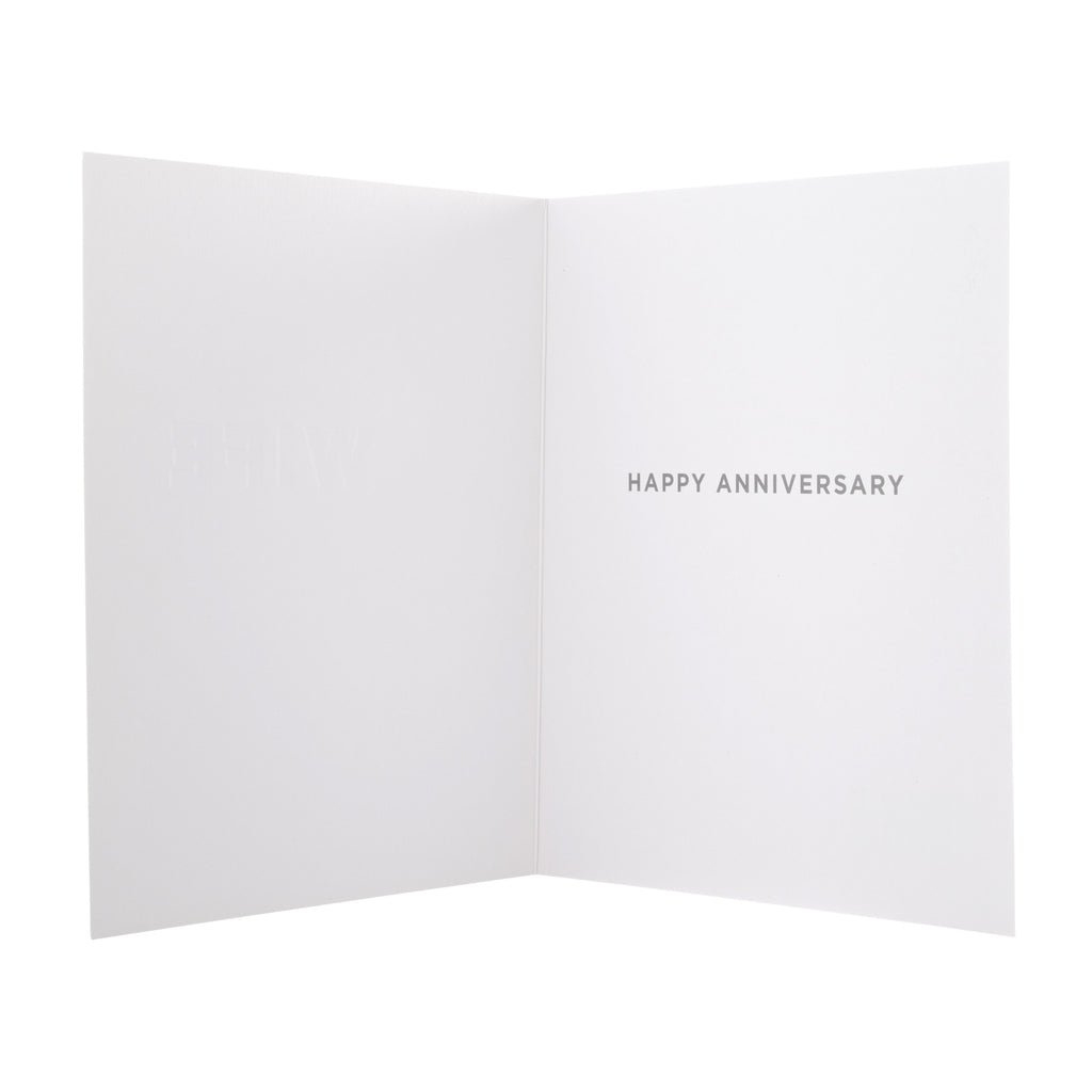 Anniversary Card for Wife - Contemporary Text Based Design