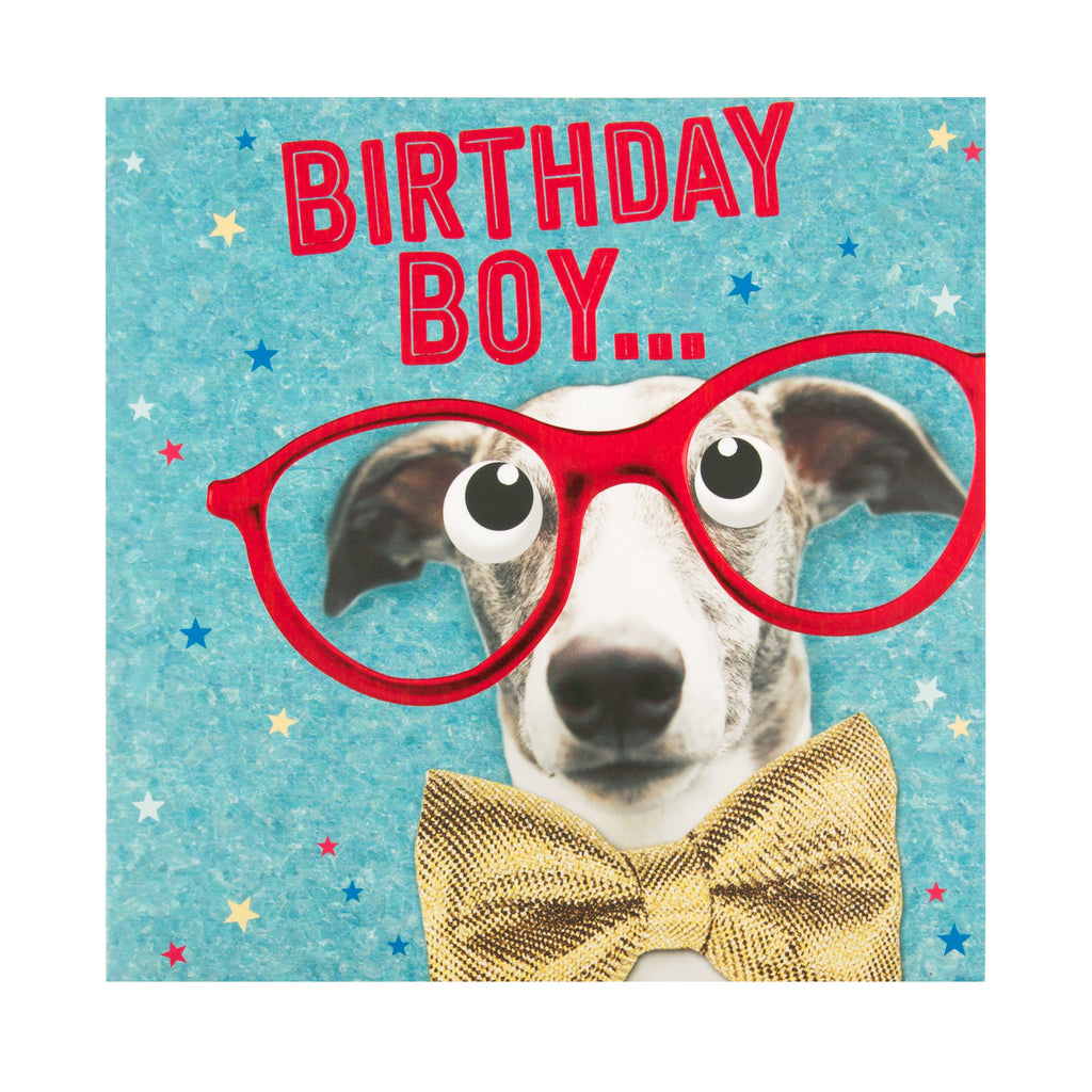 Birthday Boy Card - Funny Photographic Design