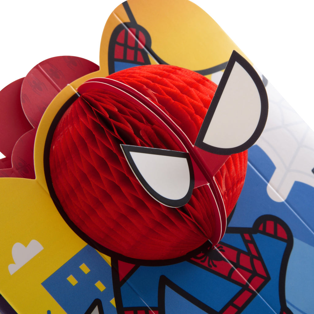 Multi-Age Kids' Birthday Crown Card - Marvel™ Spider-Man Design