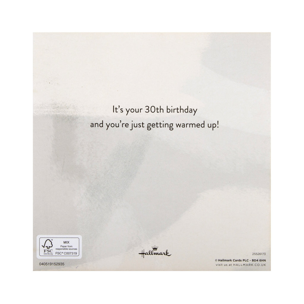 30th Birthday Card - Concertina Style 3D Design
