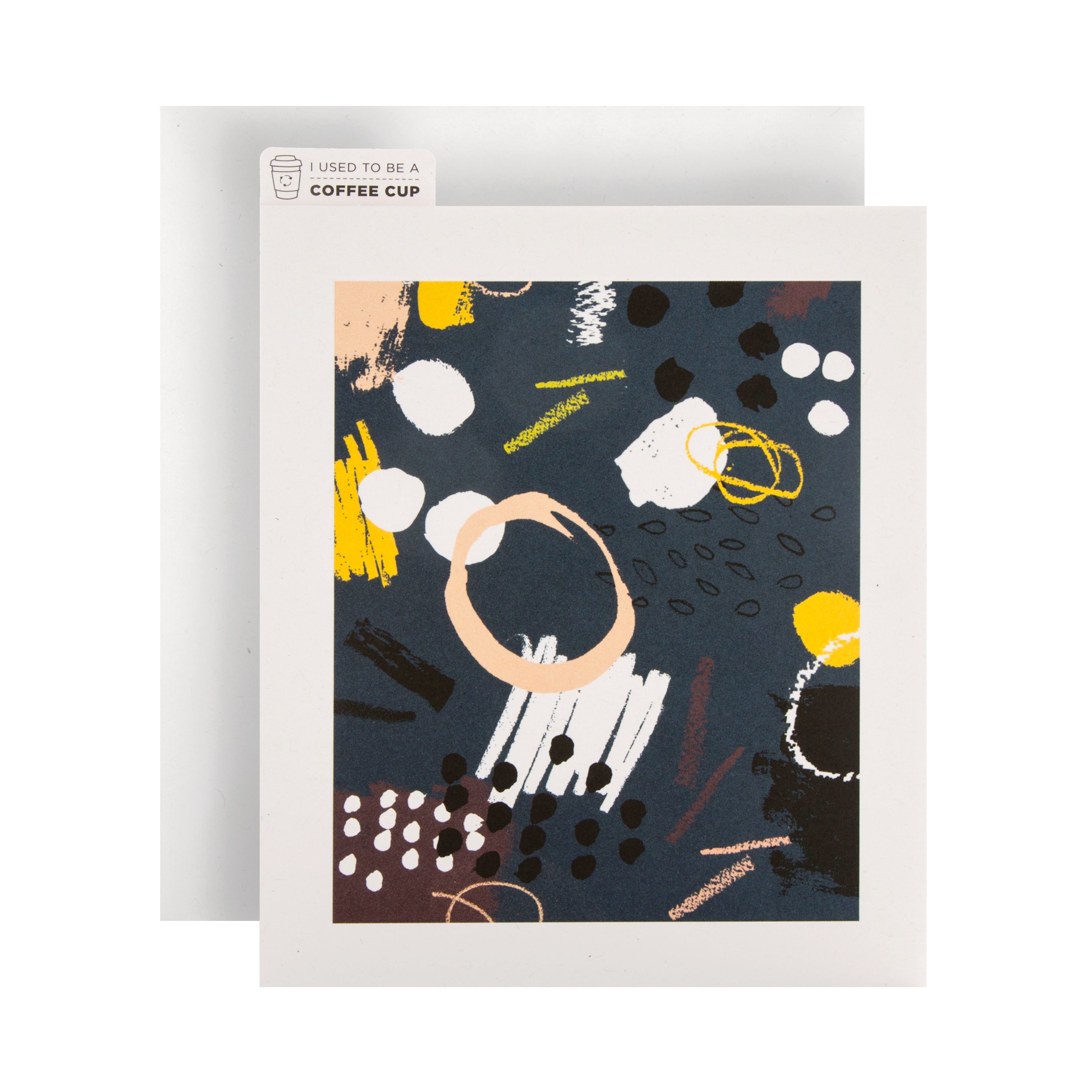 Cupcycling™ Any Occasion Card Contemporary Abstract Pattern Design