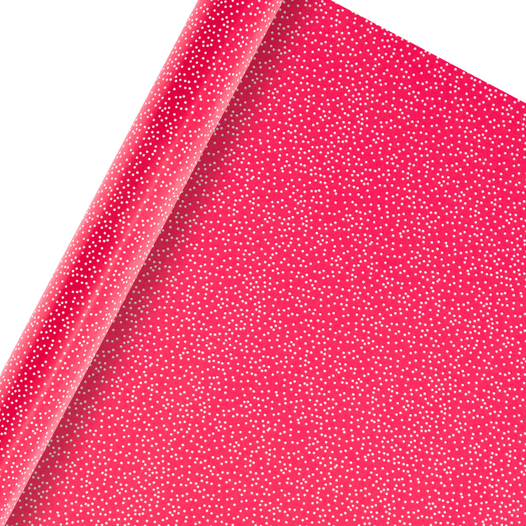 2m Roll of Multi-Occasion Wrapping Paper - Dotty Pink Design